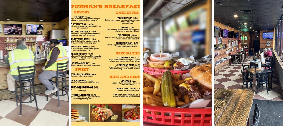 Furman's Burger Bar Menu