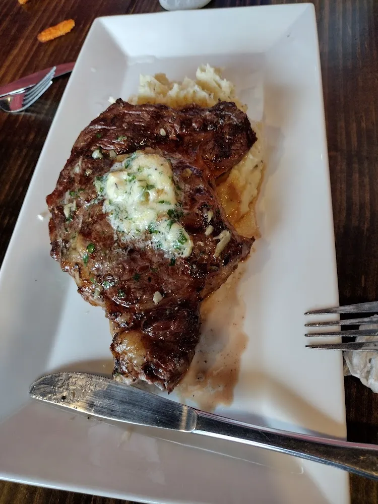 Ribeye Steak and Mashed Potatoes